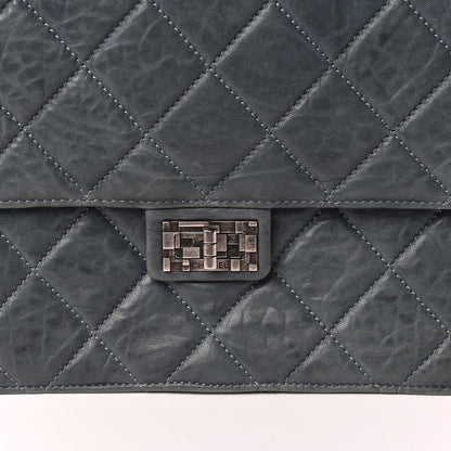 Chanel Washed Lambskin Quilted Maxi Take Away Flap Turquoise 11 of 11