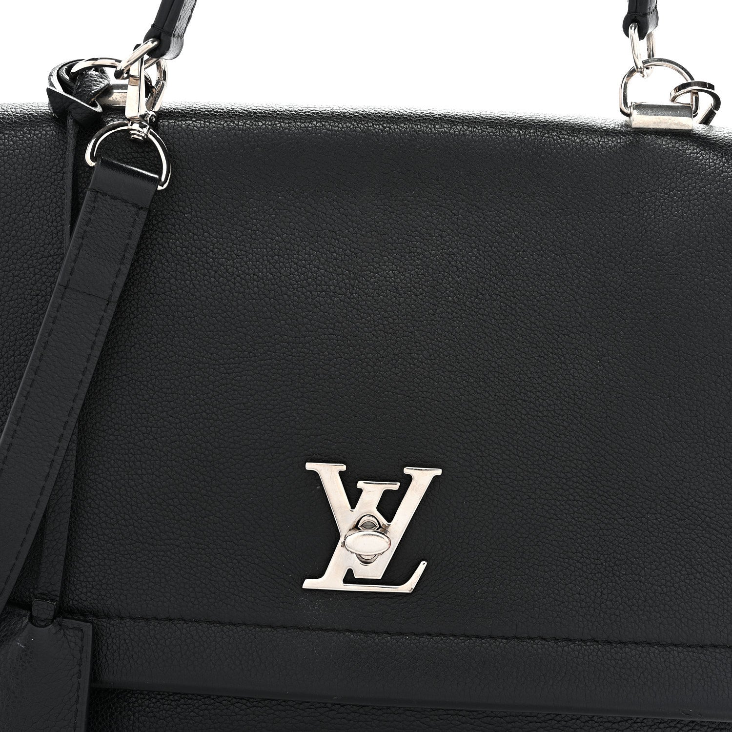 Louis Vuitton Soft Calfskin Lockme II Top Handle Black 8 of 11