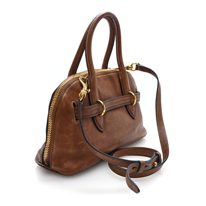 Miu Miu Nappa Aviator Small Aventure Bag Rovere 3 of 9