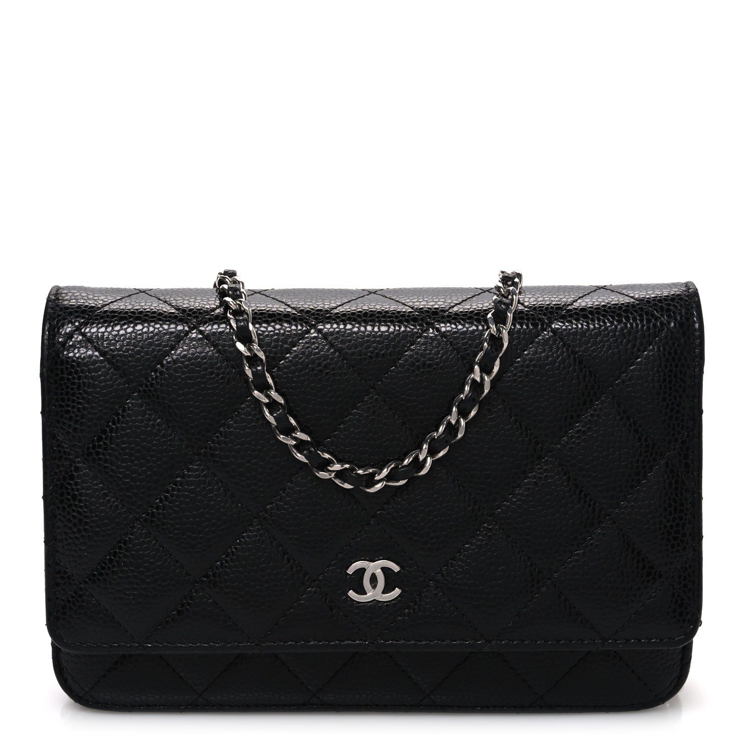 Chanel Caviar Quilted Wallet on Chain WOC Black 1 of 11