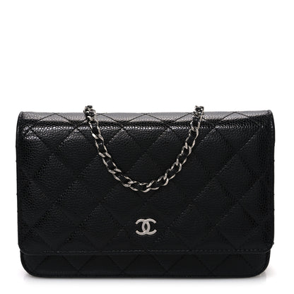 Chanel Caviar Quilted Wallet on Chain WOC Black 1 of 11