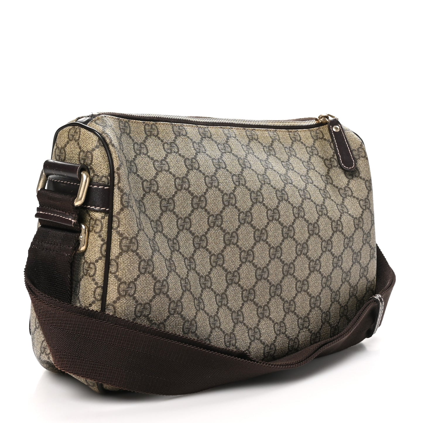 GG Plus Monogram Front Pocket Messenger Dark Brown