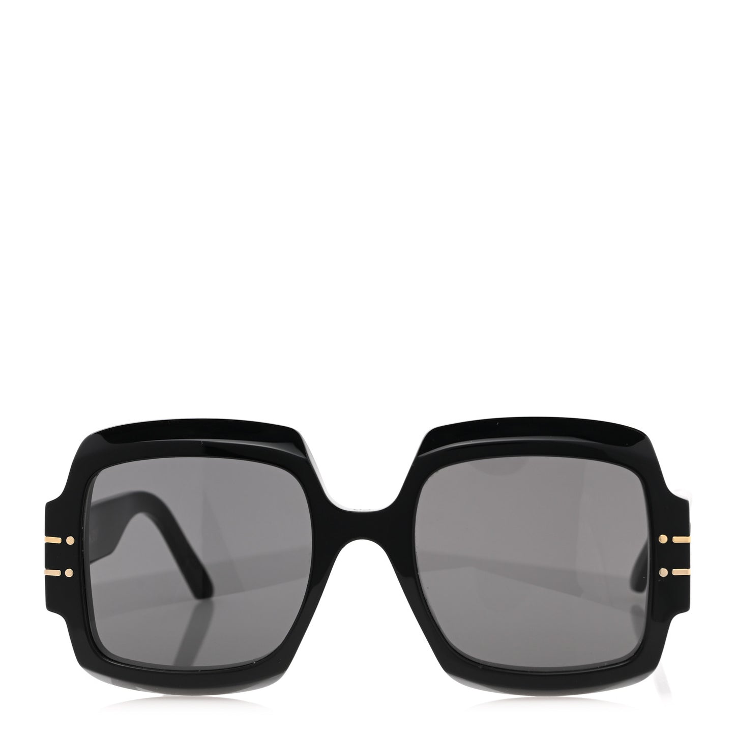 Acetate Diorsignature S1U Square Sunglasses Black