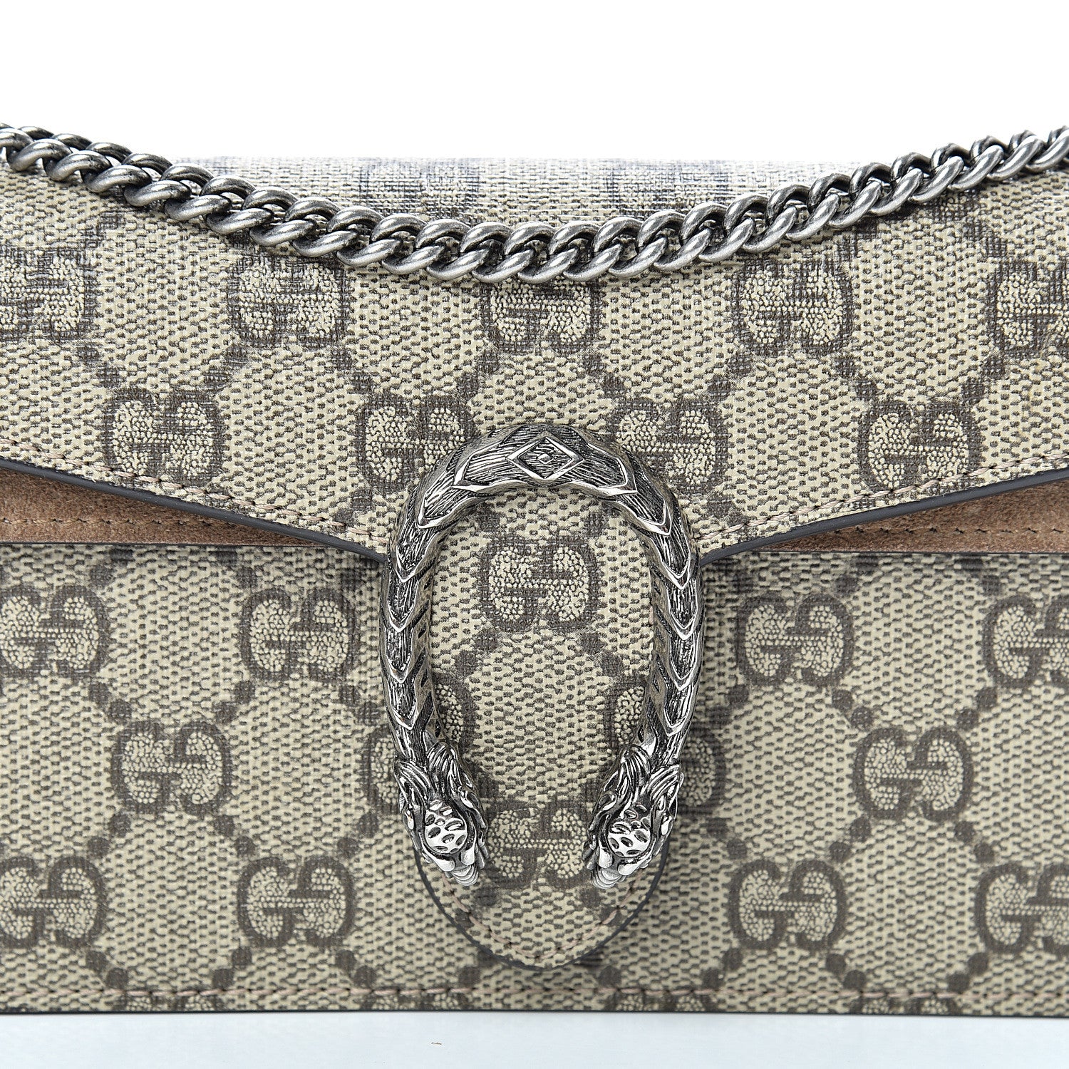 Gucci GG Supreme Monogram Super Mini Dionysus Shoulder Bag Taupe 6 of 10