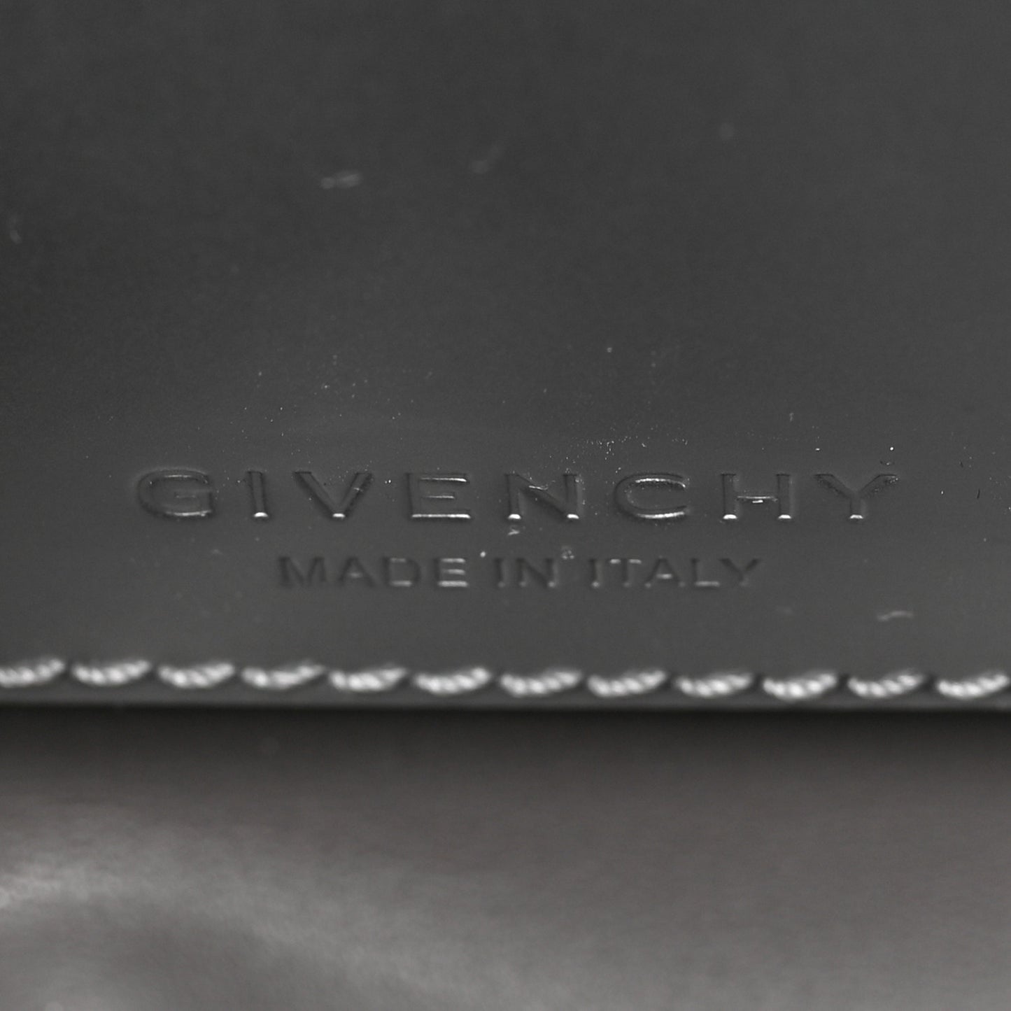 Metallic Calfskin 4G Embossed Nano Antigona Silver