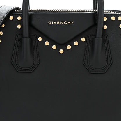 Givenchy Smooth Calfskin Small Studded Antigona Black 8 of 12