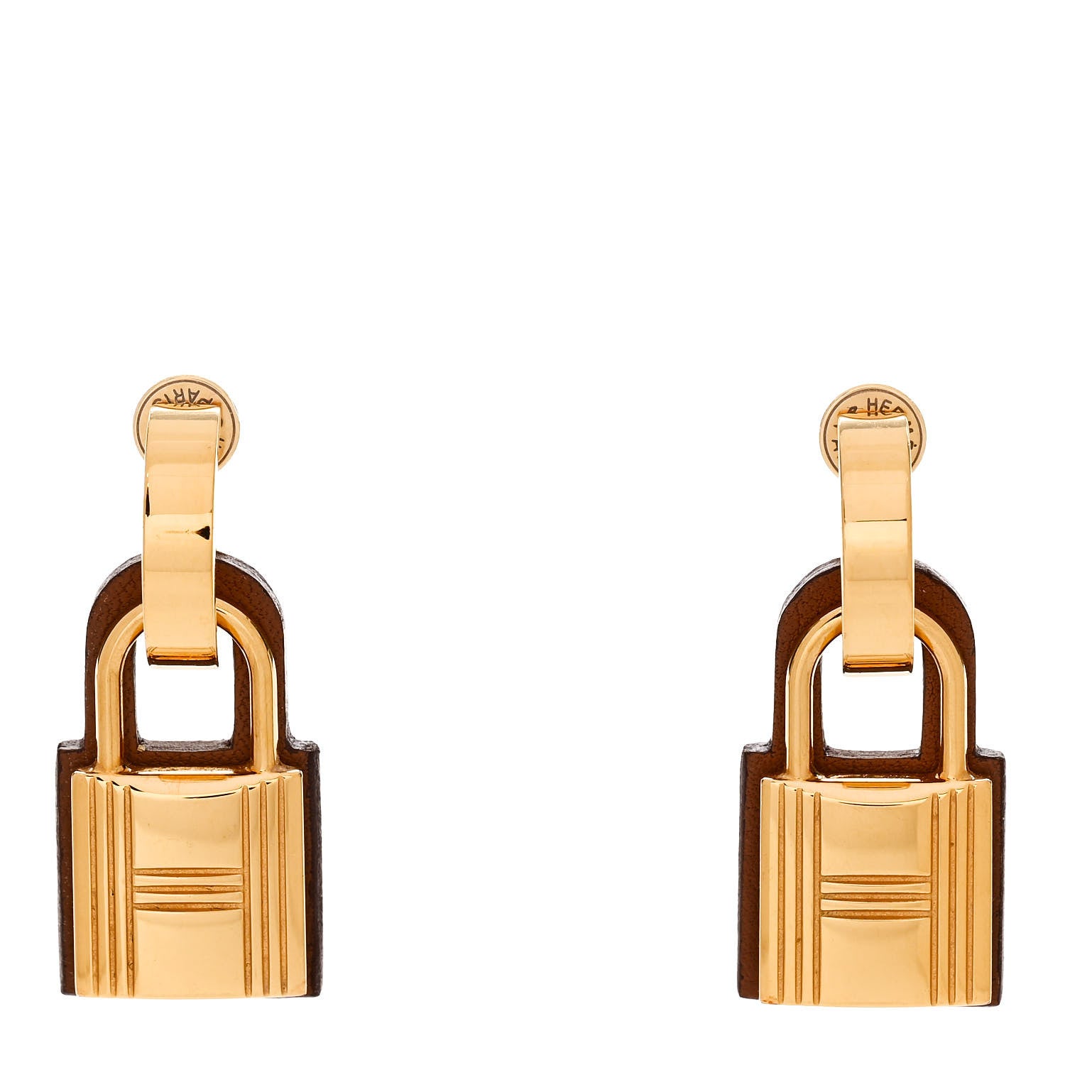 Hermes Gold Swift O'Kelly Earrings Gold 1 of 5