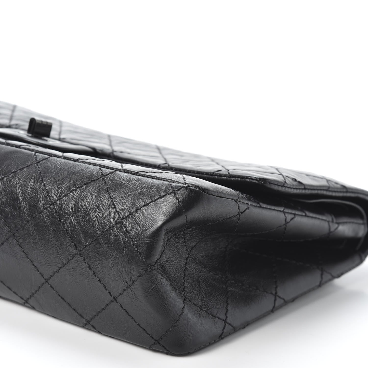 Chanel Aged Calfskin Quilted 2.55 Reissue 226 Flap So Black 6 of 10