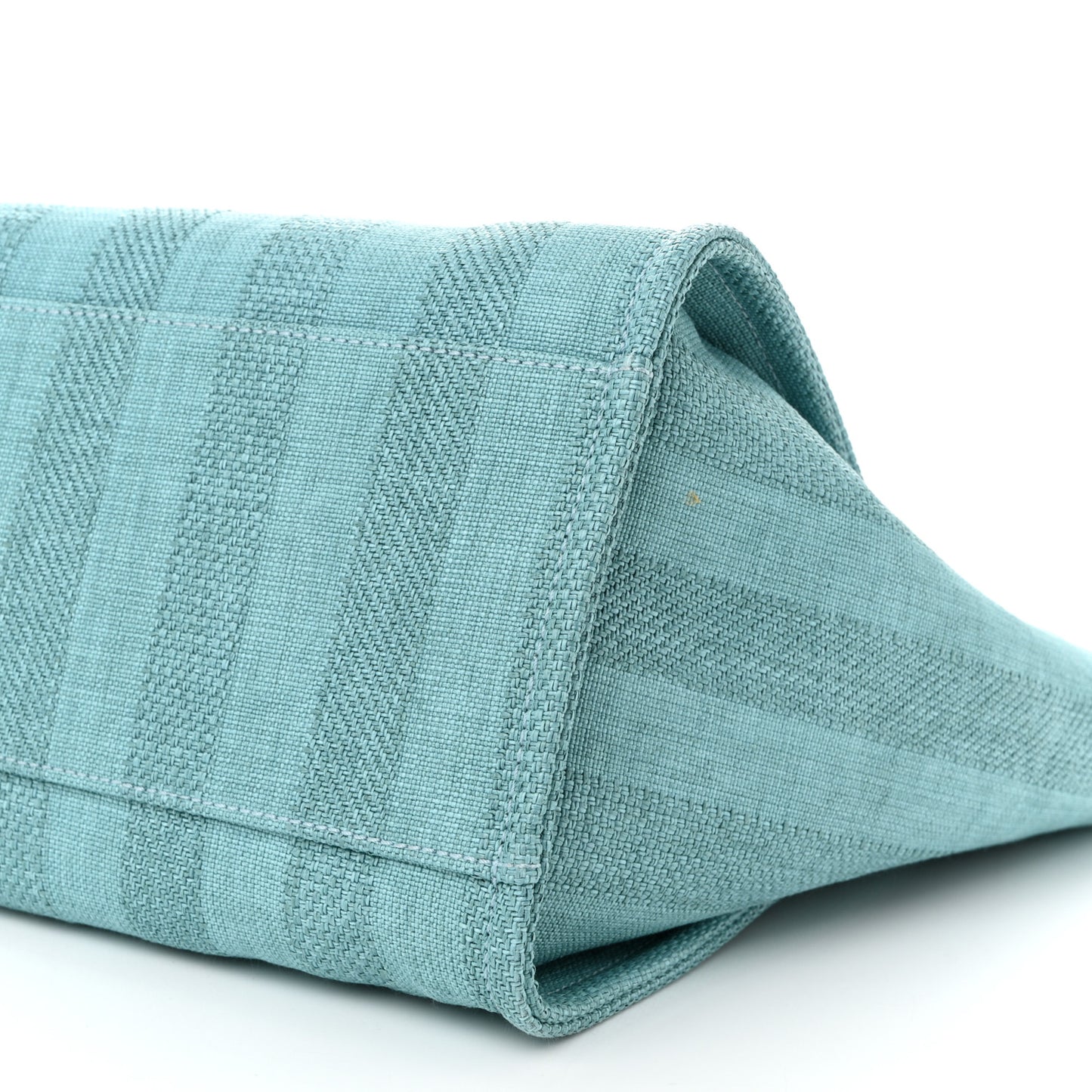 Mixed Fibers Striped Medium Deauville Tote Blue