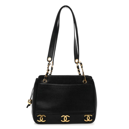 Chanel Caviar CC Shoulder Bag Black 1 of 12