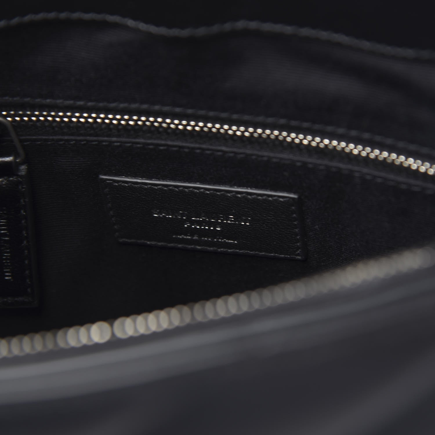 Saint Laurent Calfskin Y Quilted Monogram Medium Loulou Satchel Black 6 of 9