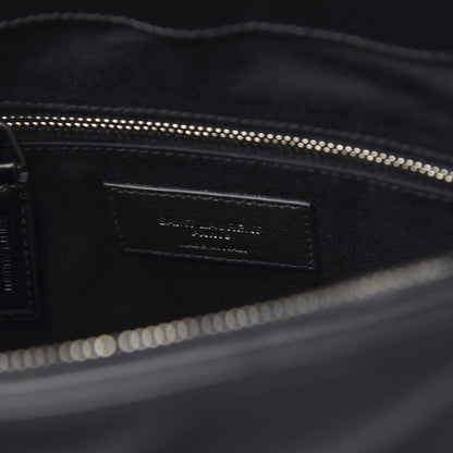 Saint Laurent Calfskin Y Quilted Monogram Medium Loulou Satchel Black 6 of 9