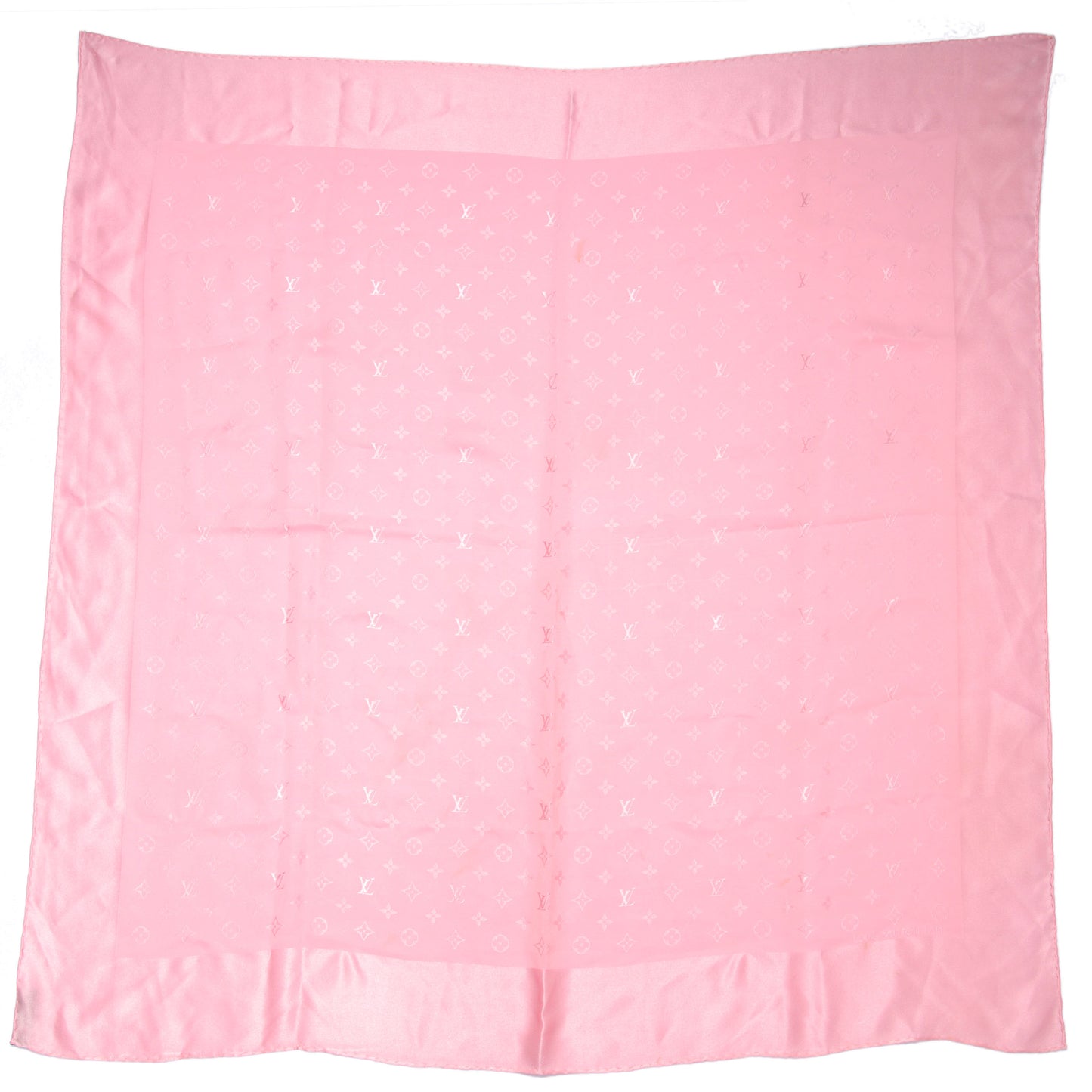 Silk Monogram Pink Monaco Scarf