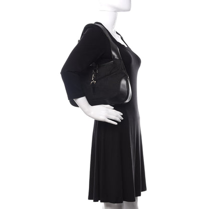 Gucci Monogram Small Jackie O Hobo Black 2 of 21
