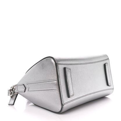 Givenchy Metallic Sugar Goatskin Mini Antigona Silver 4 of 10