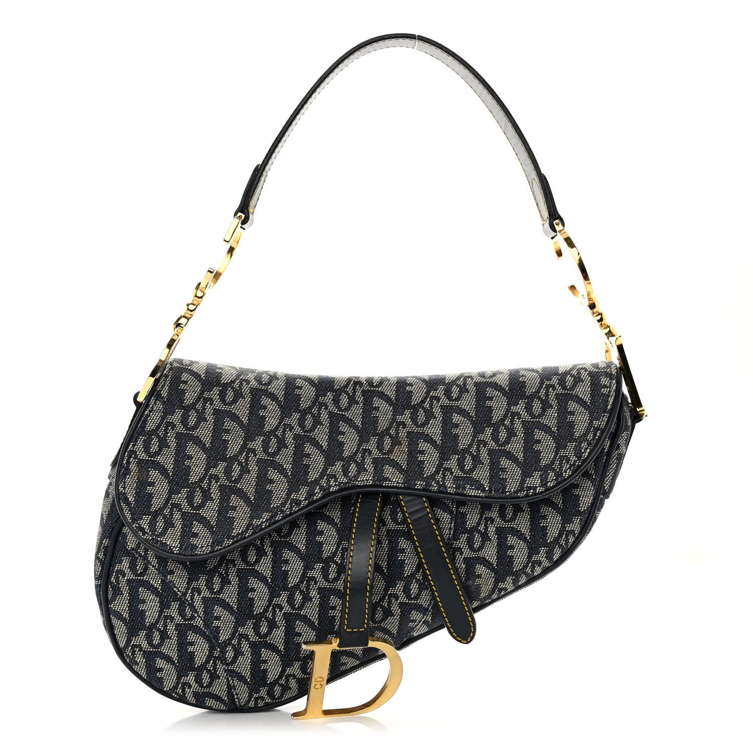 Christian Dior Monogram Saddle Bag Blue 1 of 10