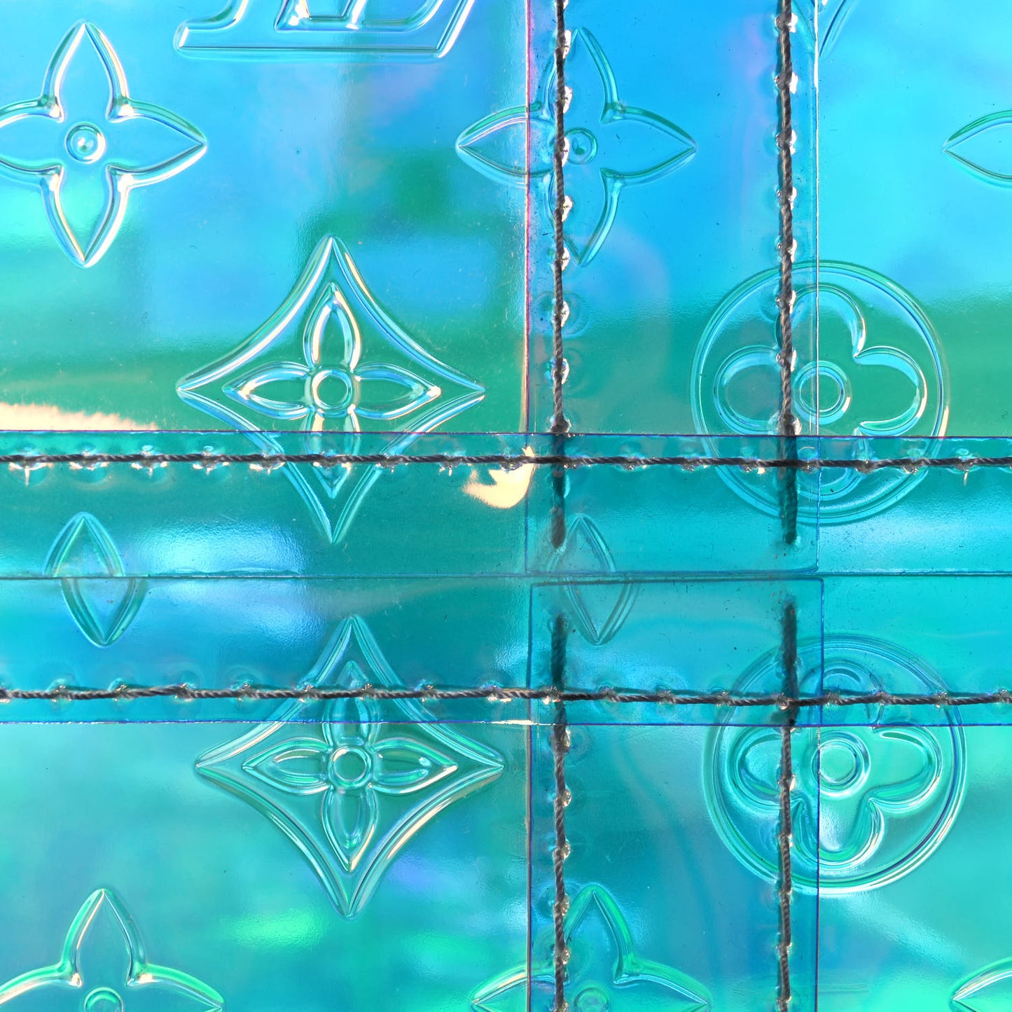 PVC Monogram Keepall Bandouliere 50 Iridescent Prism