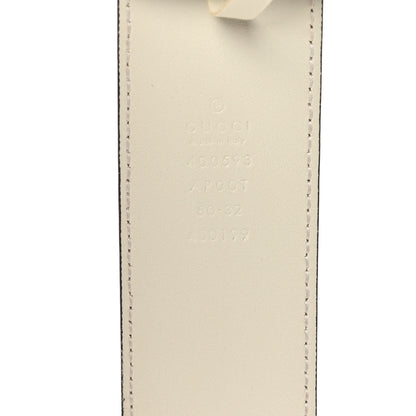 Gucci Calfskin Double G 40mm Belt 80 32 Mystic White 3 of 5