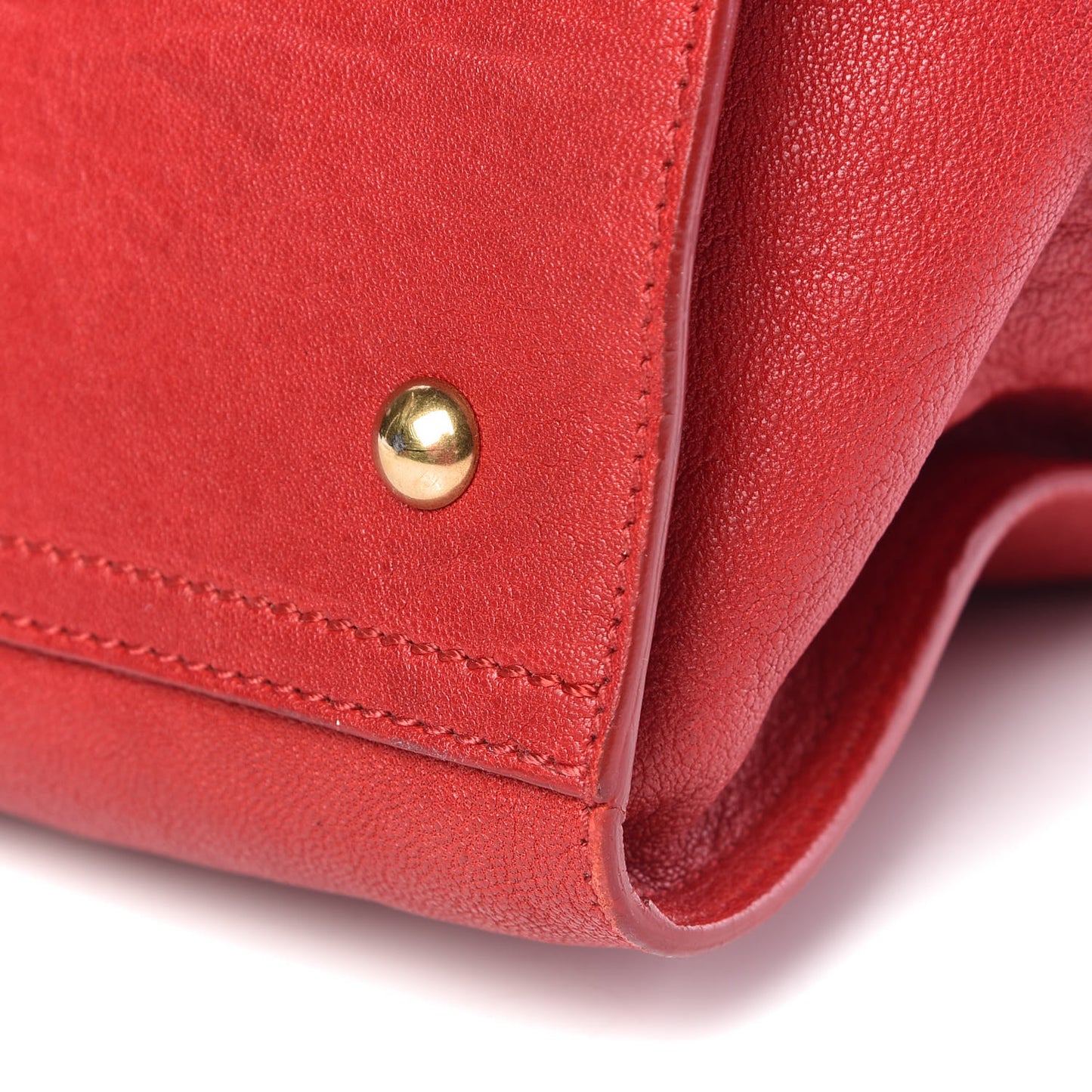 Sheepskin Medium Cabas ChYc Rouge Orient