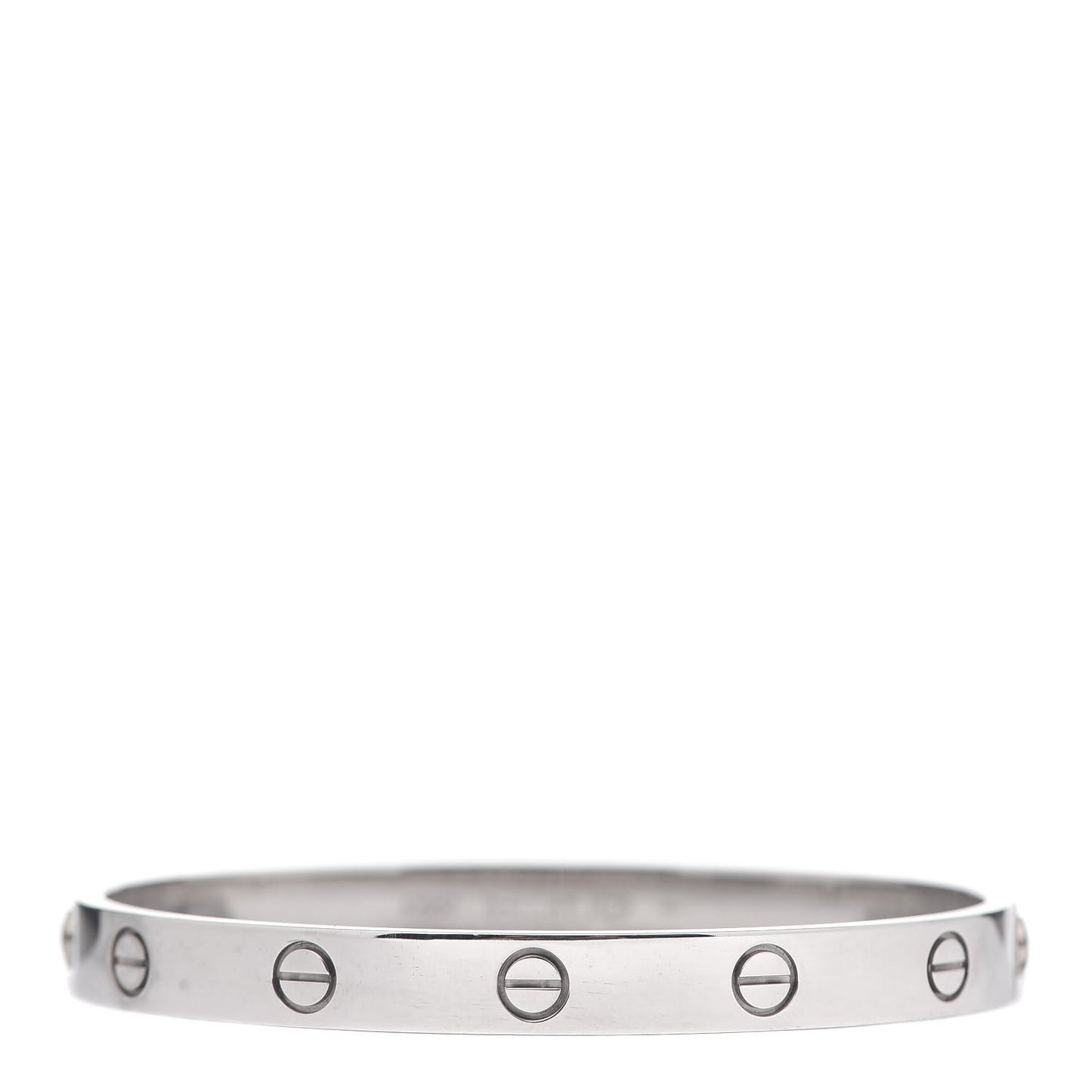 18K White Gold LOVE Bracelet 17