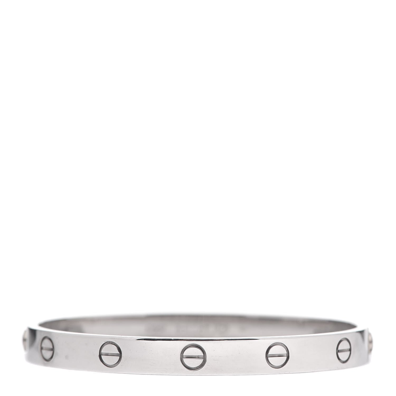 Cartier 18K White Gold LOVE Bracelet 17 3 of 6