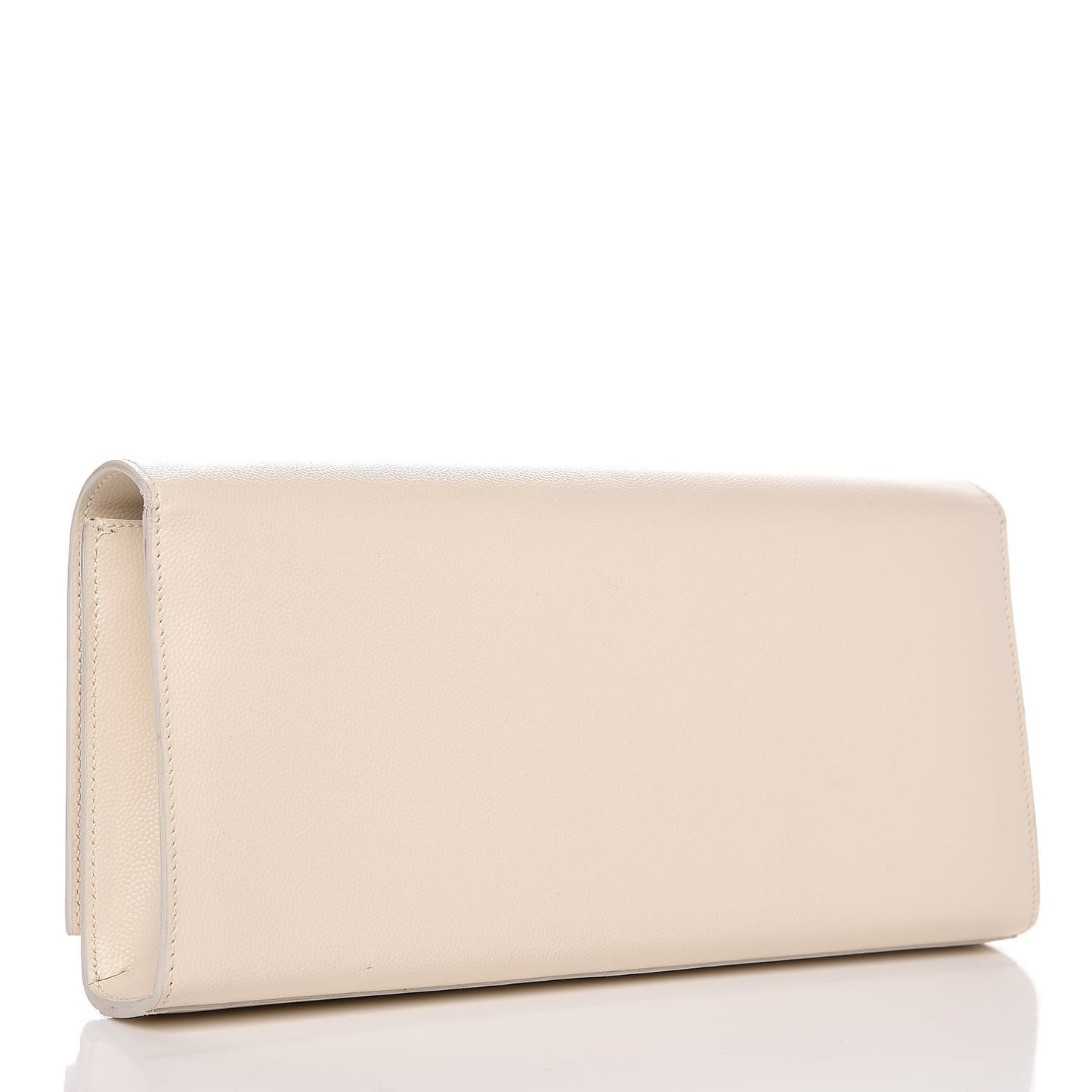 Grain De Poudre Classic Monogram Cassandre Clutch Dove White