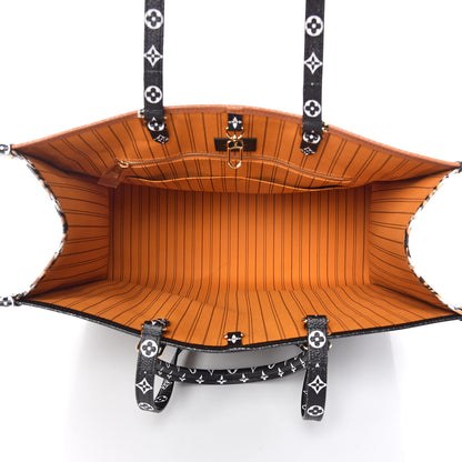 Louis Vuitton Monogram Giant Jungle Onthego GM Black 5 of 10