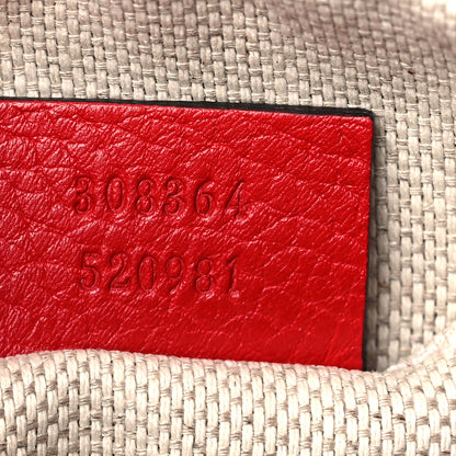 Gucci Pebbled Calfskin Small Soho Disco Bag Tabasco Red 7 of 10