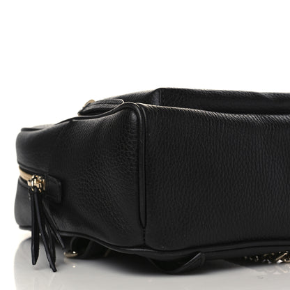 Gucci Pebbled Calfskin Soho Chain Backpack Black 7 of 8