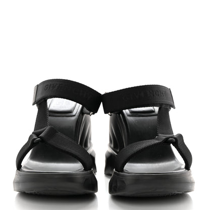 Givenchy Rubber Marshmallow Wedge Strap Sandals 38 Black 2 of 8