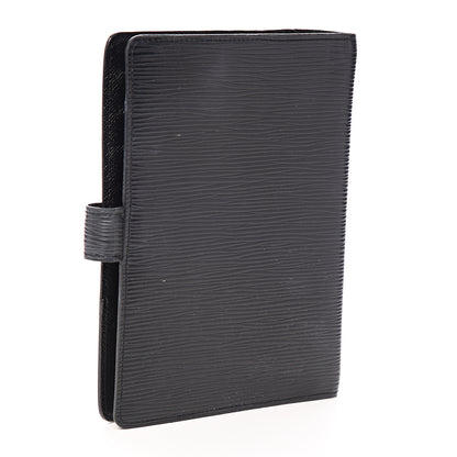 Louis Vuitton Epi Medium Ring Agenda Cover Black 2 of 7