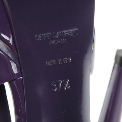 Saint Laurent Patent Tribute 105 Platform Sandals 37.5 Purple 6 of 8