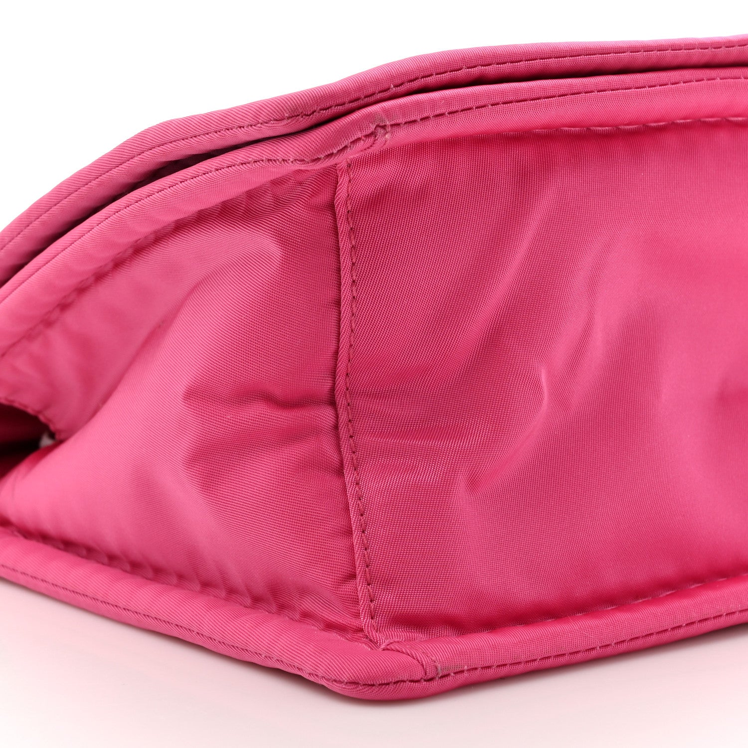 Prada Nylon Tessuto Small Chain Shoulder Bag Fuxia 9 of 13