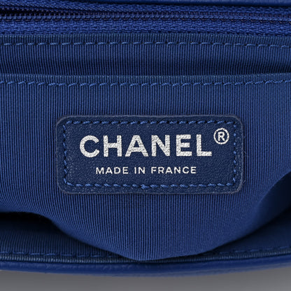 Chanel Caviar Chevron Quilted Single Flap Blue 6 of 10