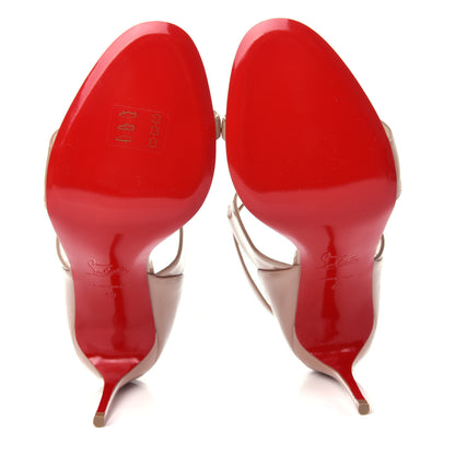 Christian Louboutin Patent Liloo 85 Sandals 40 Nude 6 of 10