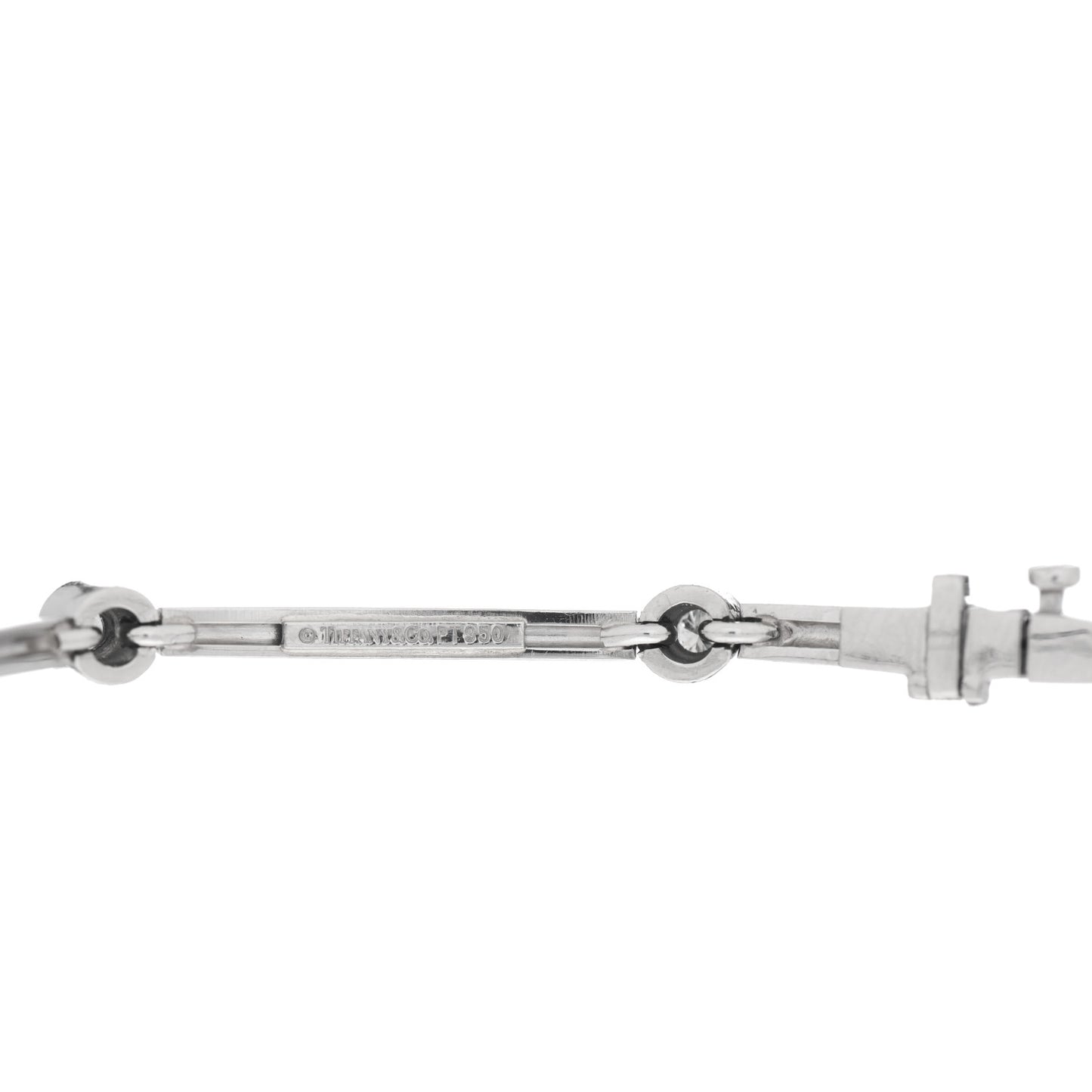 Platinum Diamond 8 Station Link Bracelet