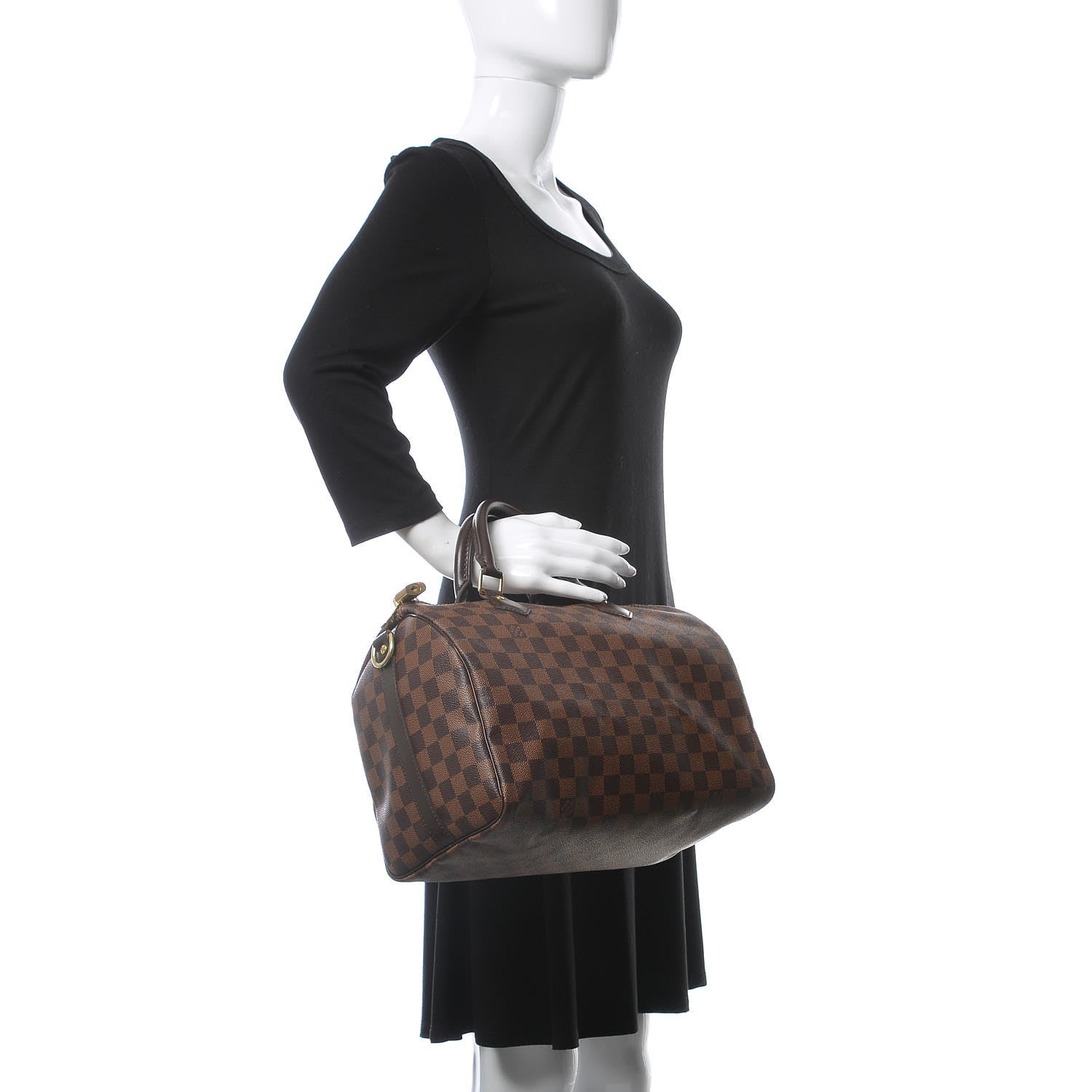 Louis Vuitton Damier Ebene Speedy Bandouliere 30 3 of 12