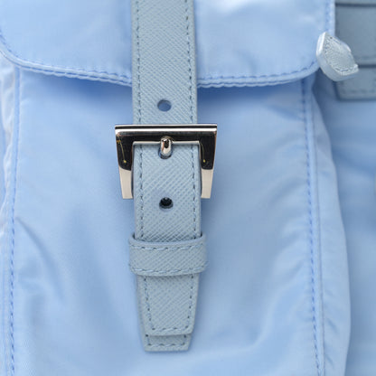 Prada Tessuto Nylon Vela Small Backpack Celeste 15 of 16