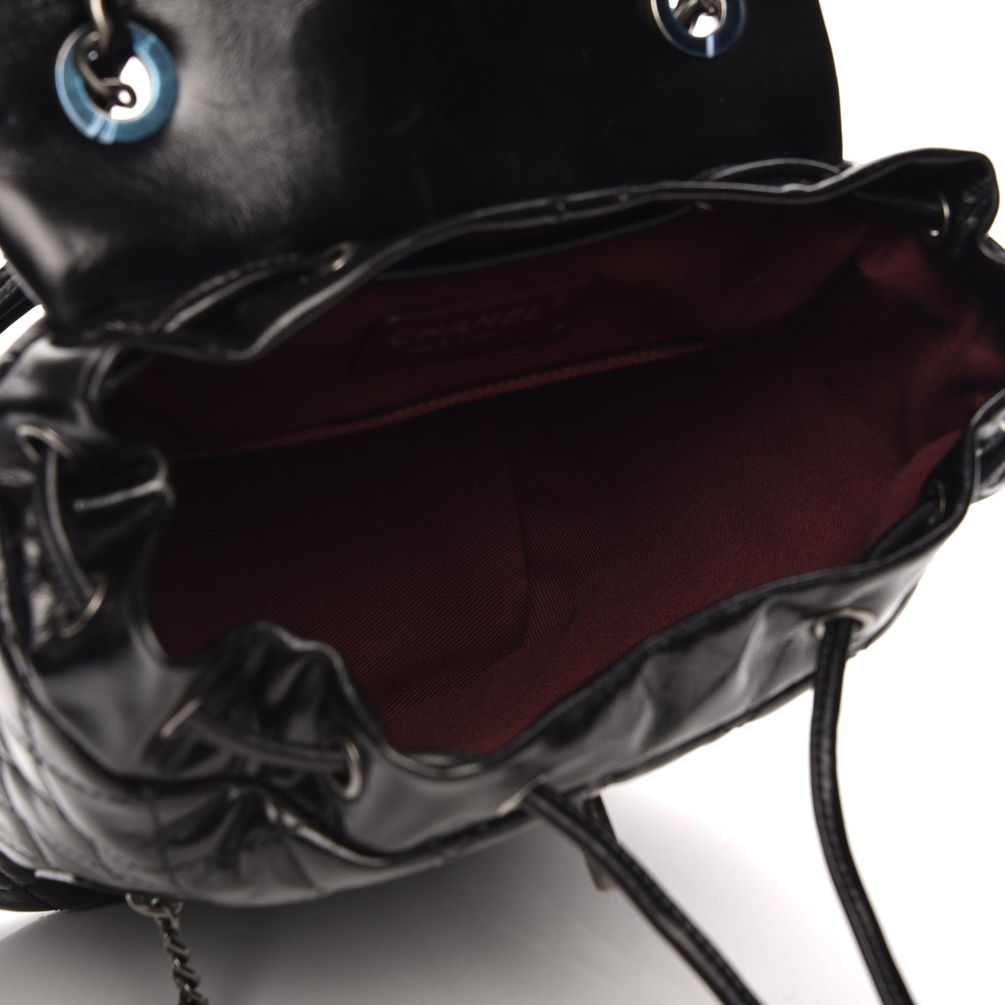 Calfskin Quilted Small Salzburg Mountain Backpack Black