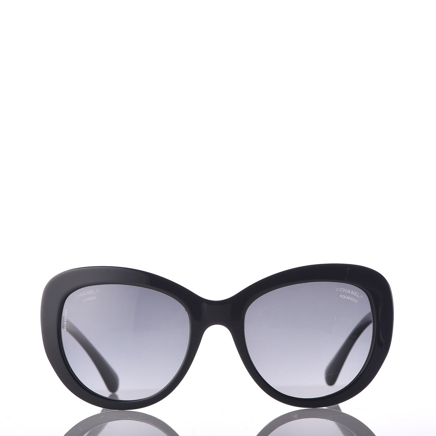 Chanel Polarized Butterfly Signature Sunglasses 5346 Black 2 of 7