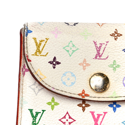 Louis Vuitton Monogram Multicolor Business Card Holder White Litchi 21 of 27