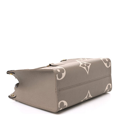 Louis Vuitton Empreinte Monogram Giant Onthego PM Tourterelle Creme 4 of 9