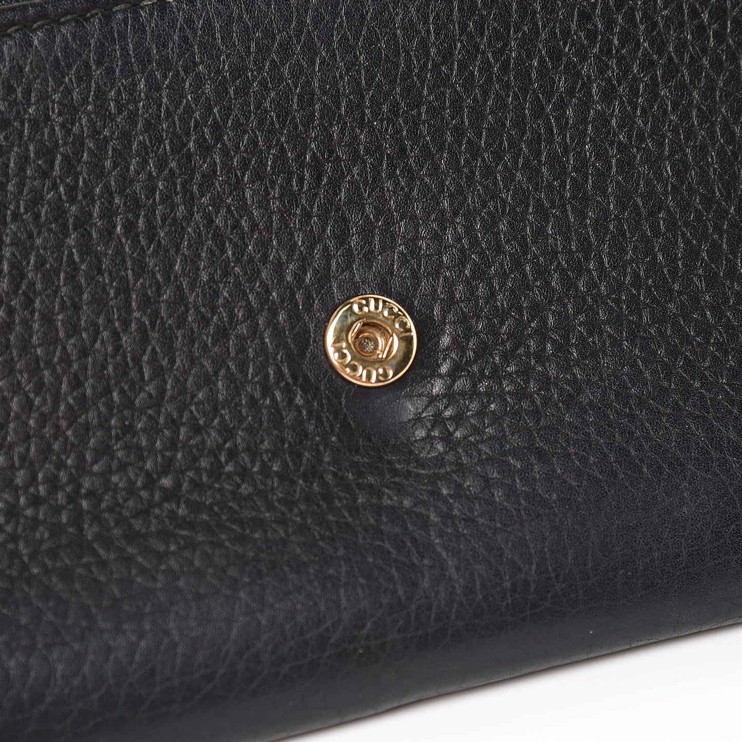 Pebbled Calfskin Large Soho Continental Wallet Black