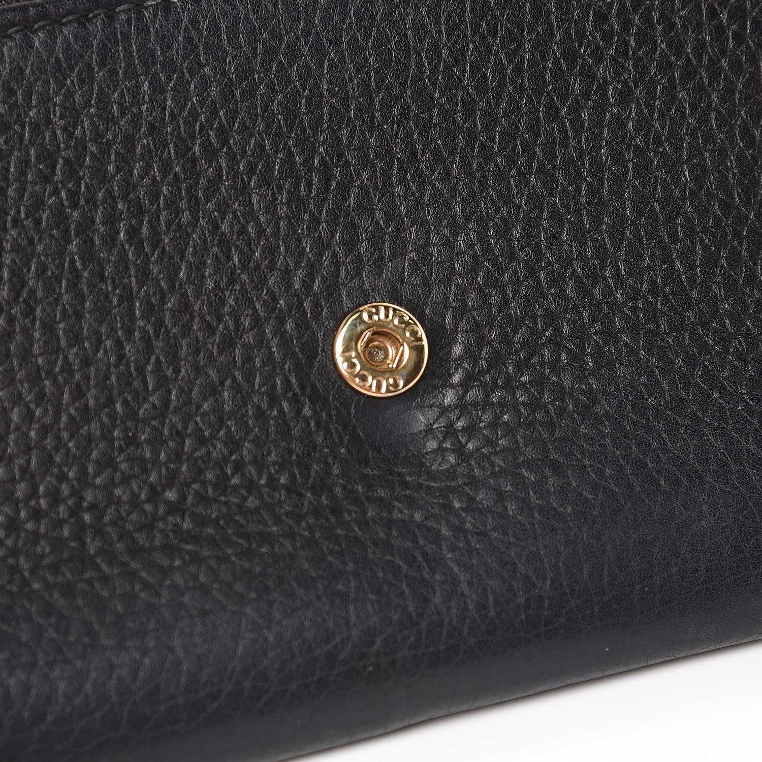 Gucci Pebbled Calfskin Large Soho Continental Wallet Black 8 of 10