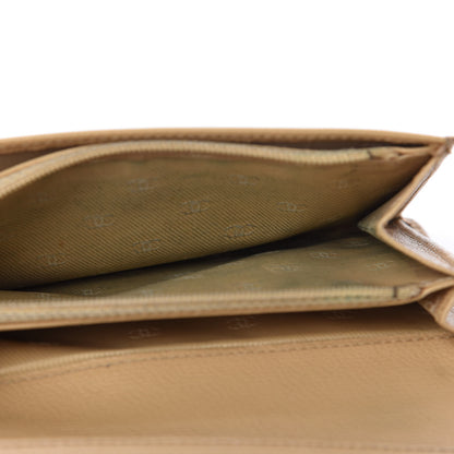 Chanel Grained Calfskin CC Button Yen Wallet Beige 12 of 13