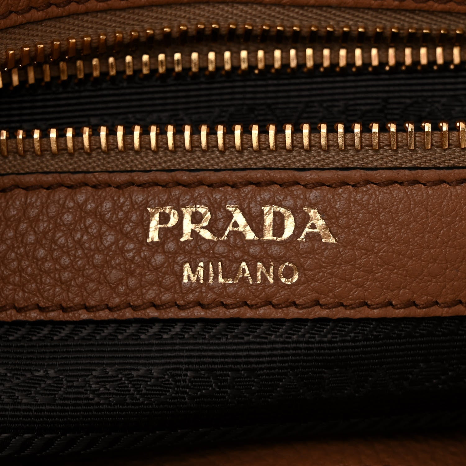 Prada Vitello Phenix Metal Hobo Caramel 6 of 11