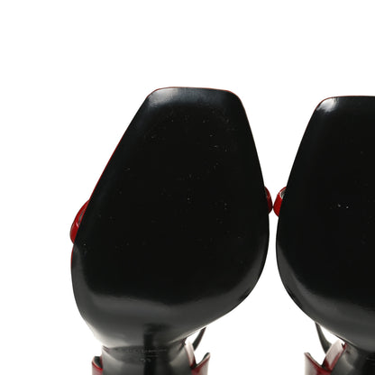 Saint Laurent Patent Opyum 110 Sandals 41 Hot Red 9 of 11