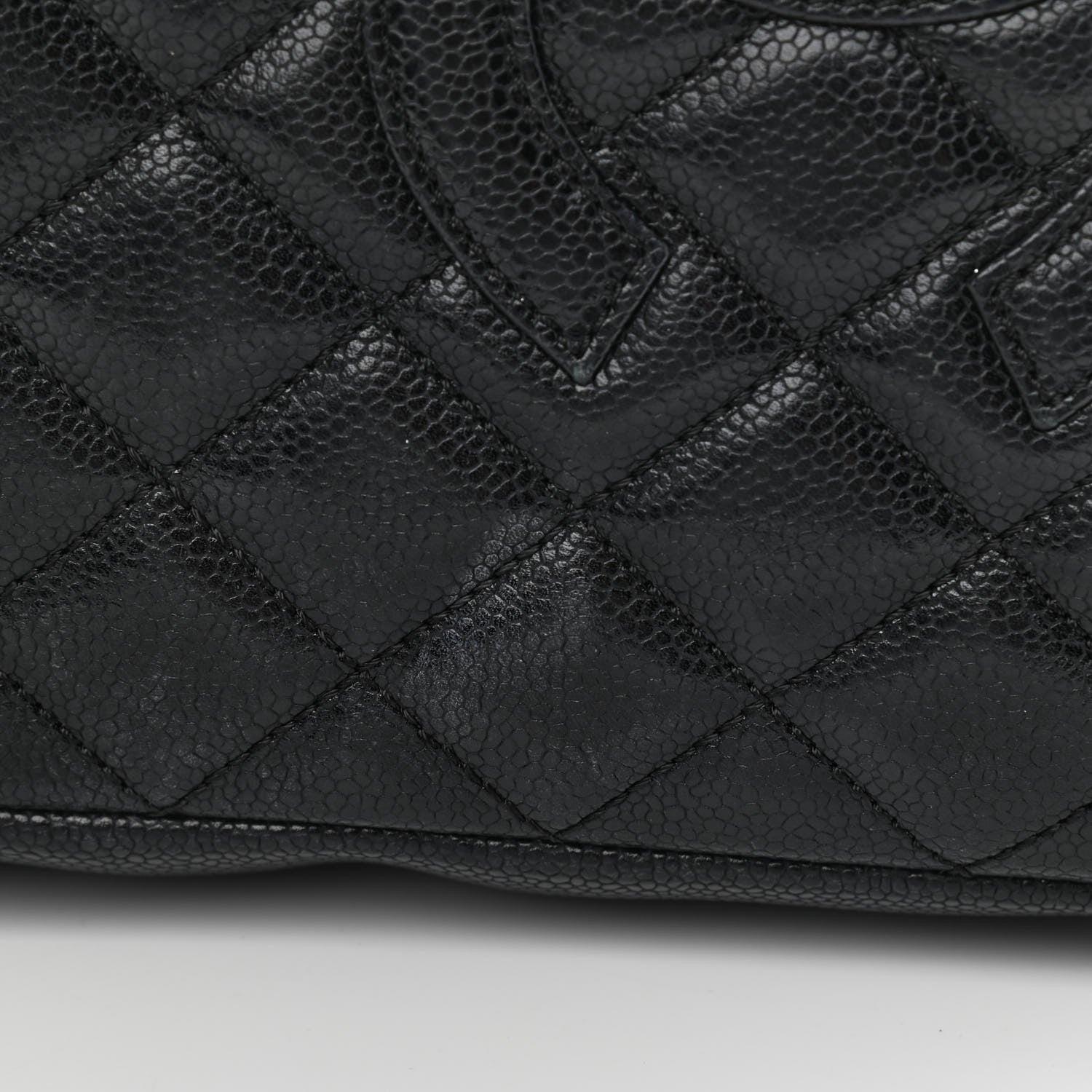 Chanel Caviar Quilted Petit Shopping Tote PST Black 15 of 17
