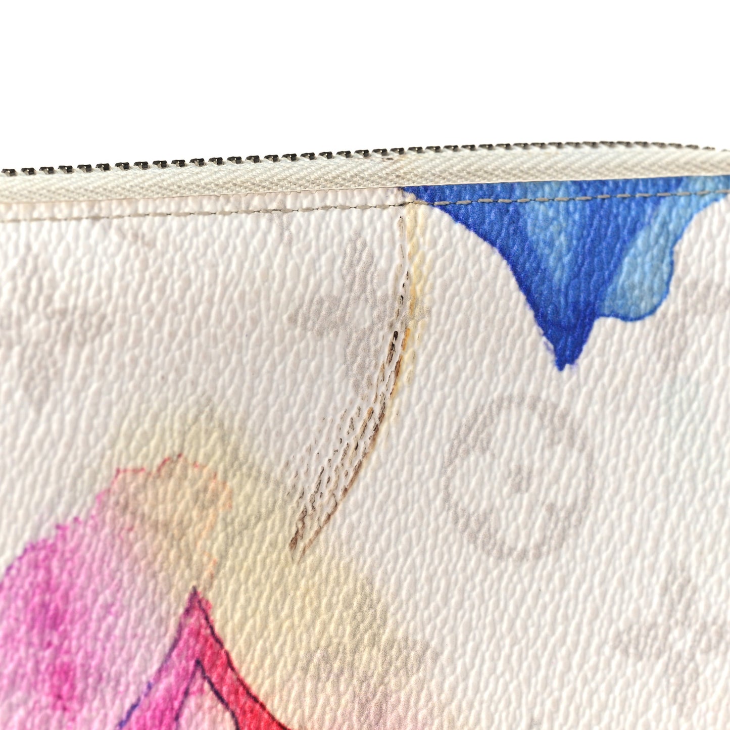 Monogram Watercolor Vertical Zippy Wallet