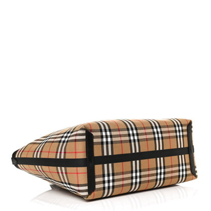 Burberry Vintage Check Medium The Giant Reversible Tote Antique Yellow Bright Red 4 of 25